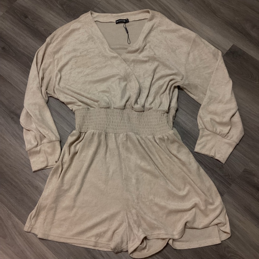 NWT 2X TerryCloth Shorts Romper